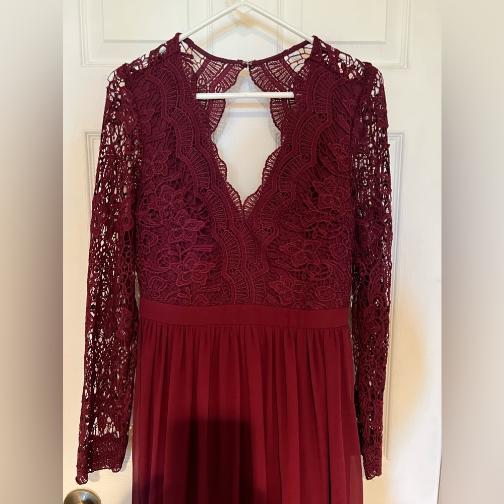 Lulus Burgundy Bridesmaids Dress | XL